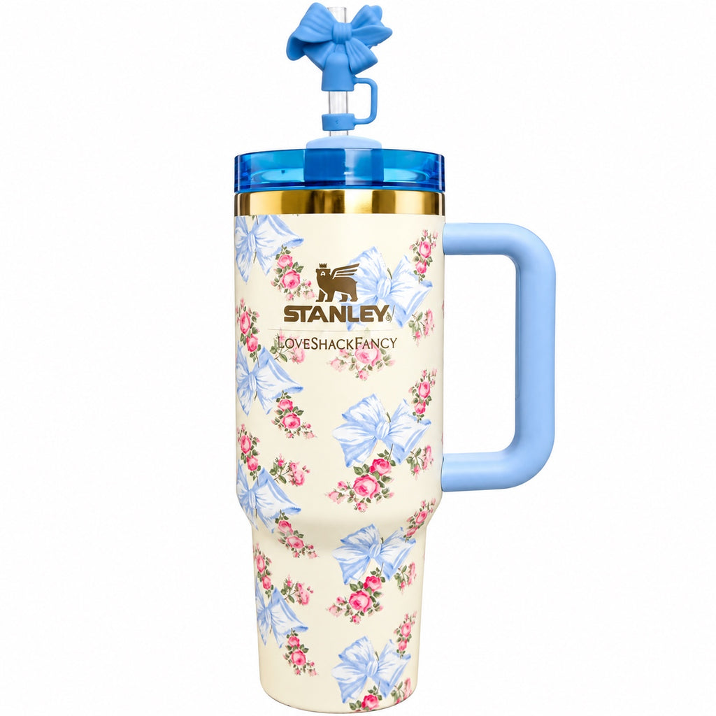 Stanley 40oz Moños azul floral