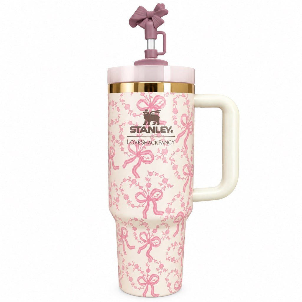 Stanley 40oz Moños rosa malva