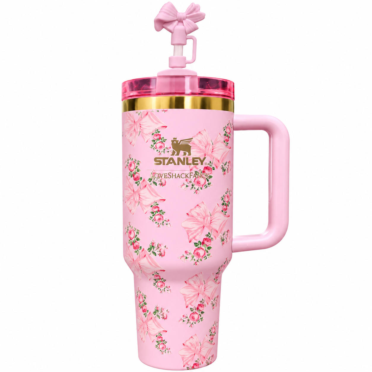 Stanley 40oz Moños rosa floral