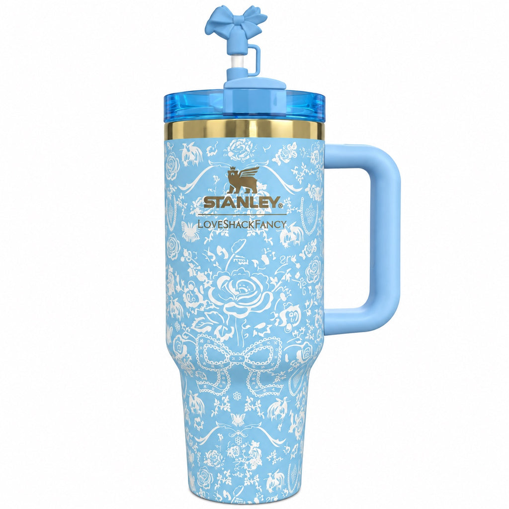 Stanley 40oz Moños azul estampado