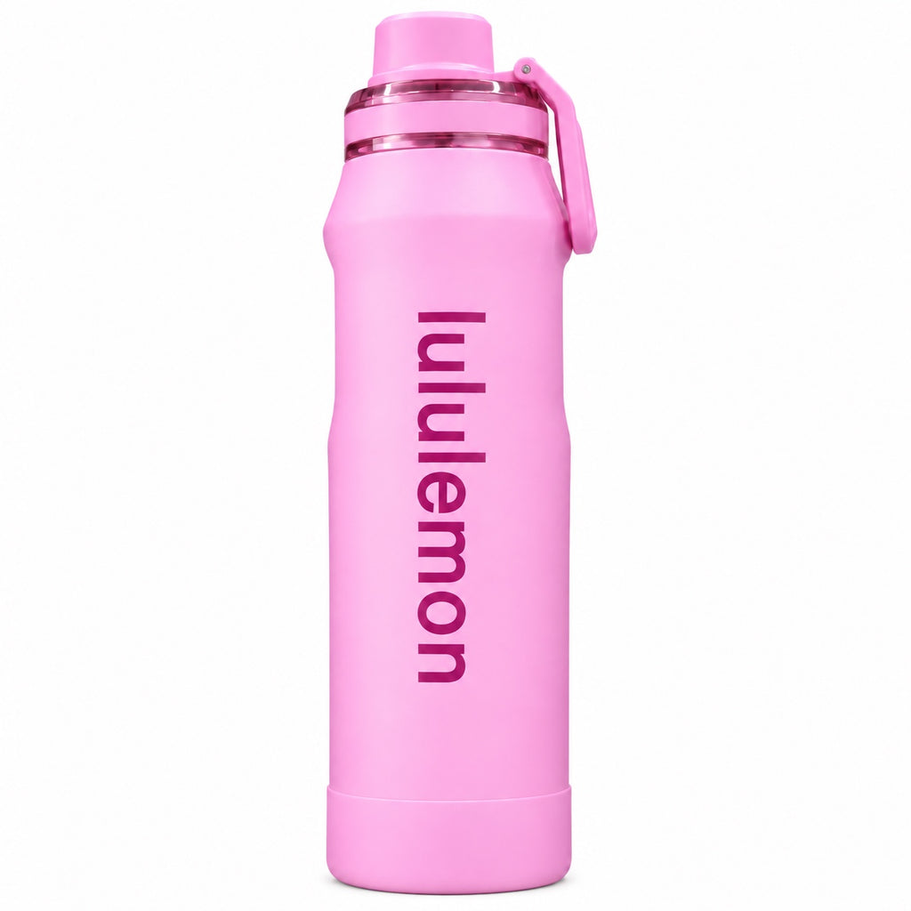 Termo Lululemon 1000ml rosa claro
