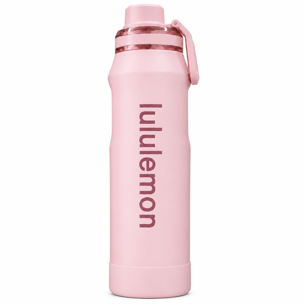 Termo Lululemon 1000ml rosa pastel